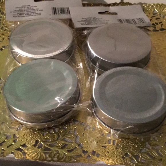 NWT Silver-tone Metal Storage Containers - Picture 3 of 3